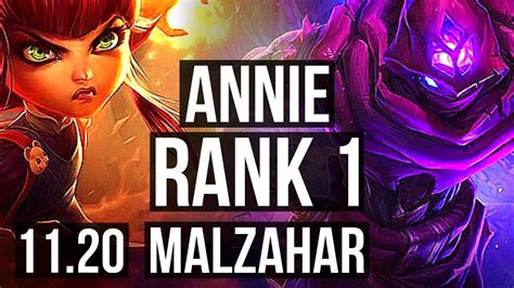 Annie Vs Malzahar Mid Rank Rank Annie Legendary