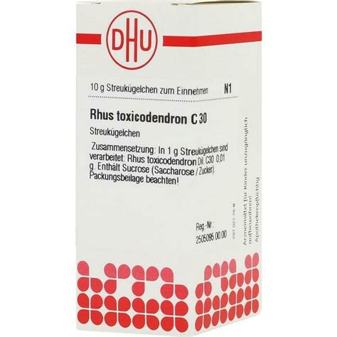 RHUS TOXICODENDRON C 30 Globuli 10 G DHU Arzneimittel Gmb Disapo De