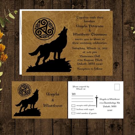 Viking Wedding Invitations - Etsy