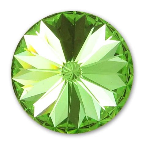 Cabochon Purecrystal Rivoli Mm Peridot X Perles Co