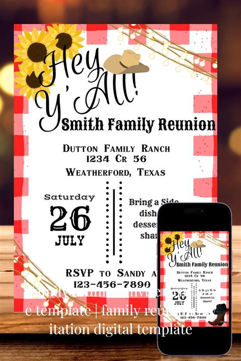 Gather your beloved family members with this printable family reunion ...