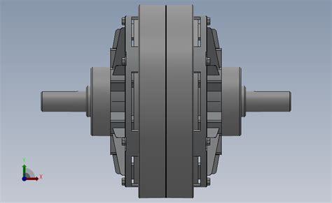 Zkb型双出轴、止口支撑、风扇冷却磁粉离合器[zkb100bn] Solidworks 2018 模型图纸下载 懒石网