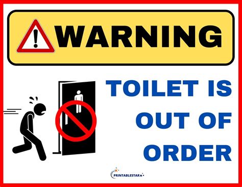 Toilet Is Out Of Order | FREE Download in 2023 | Printable signs, Lettering, Toilet