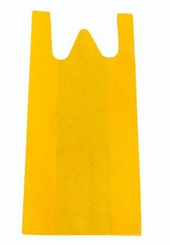 Mustard Yellow Plain Non Woven W Cut Bag At Rs 145 Kg W Cut Non Woven