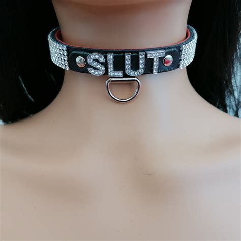 Vrai Cuir Fétichiste Bondage Col Salope 16mm De Large Et 12mm Etsy France