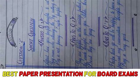 Best Paper Presentation For Board Exams By Different Students Review