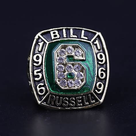 NBA Championship Ring Hall Of Fame Bill Russell 1956-1969 ...