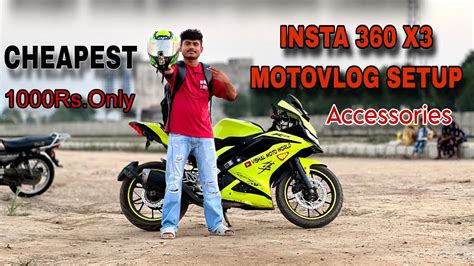 HOW TO INSTA 360 X3 HELMET MOUNT MOTOVLOG SETUP FULL DETAIL YouTube