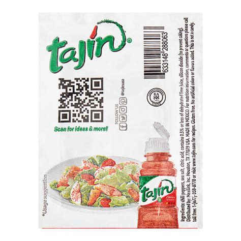 Tajin Classic Seasoning 1g Portion Packets Bulk Food Service 1000case