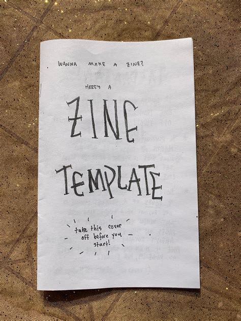 Zine Template - Etsy