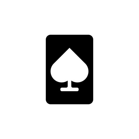 Ace Of Spades Vector Icon Illustration 23199468 Vector Art At Vecteezy