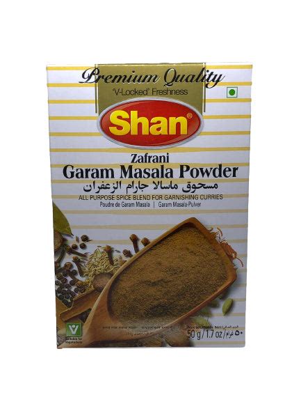 Shan Zafrani Garam Masala Powder 50g Mega Bazaar London Limited