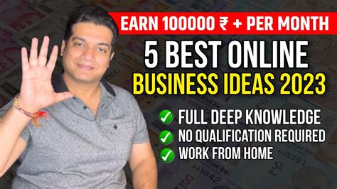 Earn 100000 Per Month 5 Best Online Business Ideas 2023 Start