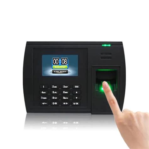 3 Inch Screen Biometric Fingerprint Punch Card Attendance Machine