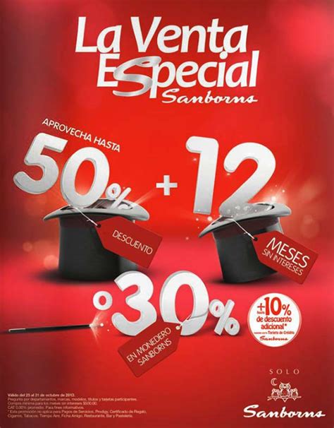 Venta Especial Sanborns 30 En Monedero O Hasta 50 De Descuento