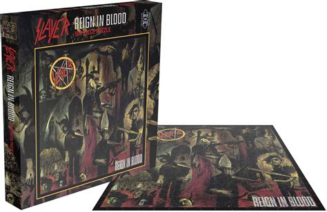 Slayer Reign In Blood 500 Pieces Rock Saws Puzzle Warehouse