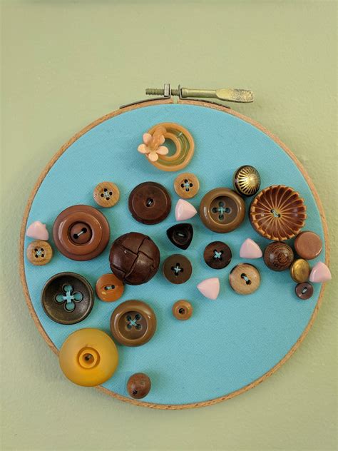 Vintage Button Art Etsy