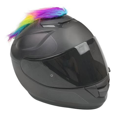 Motorcycle Helmet Mohawk - Rainbow - Moto Loot