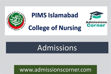 PIMS Islamabad College Of Nursing Admissions 2023