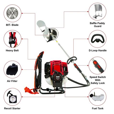 Balwaan Brush Cutter Balwaan Bx Stroke Cc Side Pack Brush