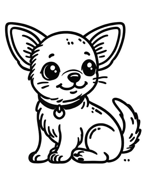 Kawaii Chihuahua Coloring Page Download Print Or Color Online For Free