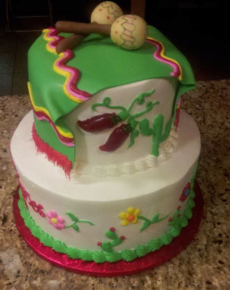 Mexican Fiesta Themed Cake