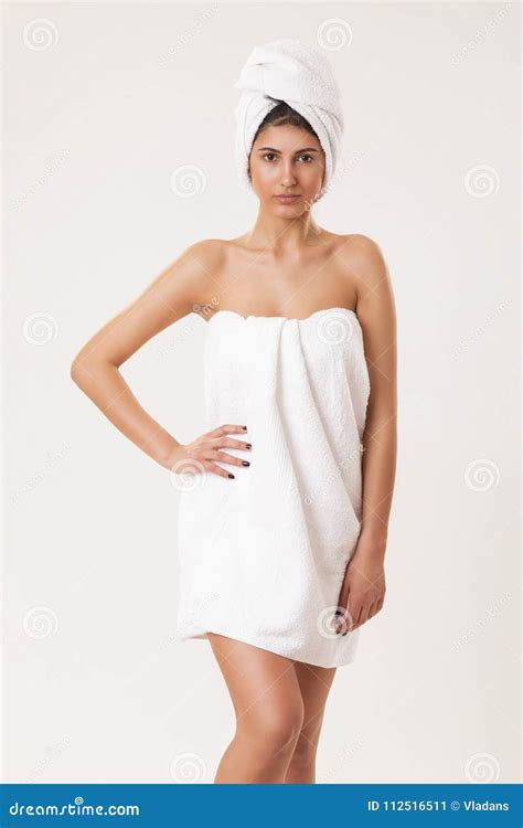 Woman Wrapped In Towel