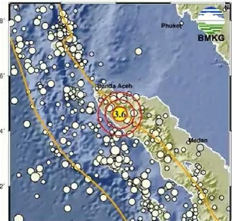 Hari Ini Gempa Bumi Berkekuatan 3 6 M Guncang Kab Pidie Jaya Aceh