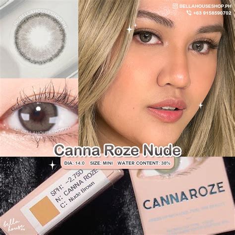 YEAR I Dol Lens Canna Roze Nude Graded Natural Gray Brown Silicone Hydrogel Contact Lens