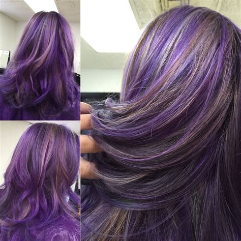 Amazing Purple Highlights On Black Hair Ideas Update Artofit