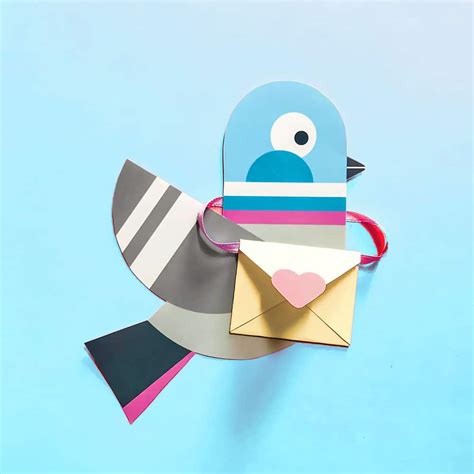 Freebie: A Messenger Pigeon Valentine | barley & birch