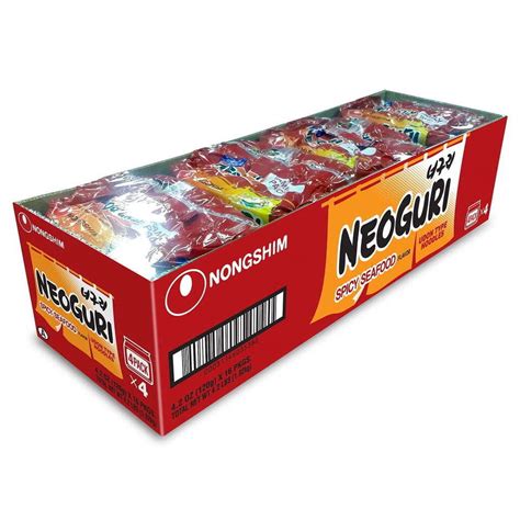 Nongshim Neoguri Spicy Seafood Ramyun Ramen Noodle Soup Pack Oz X