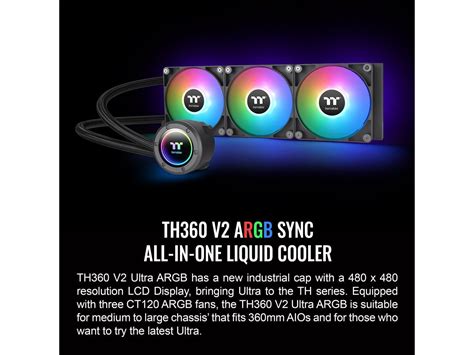 Thermaltake Th360 Argb Sync V2 Cpu Liquid Cooler Alo Liquid Cooling Fan 120mm 3 Pwm 500~2000