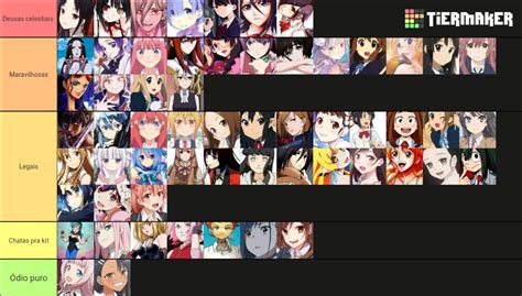 Create A Melhores Personagens Femininas Dos Animes Tier List Tiermaker