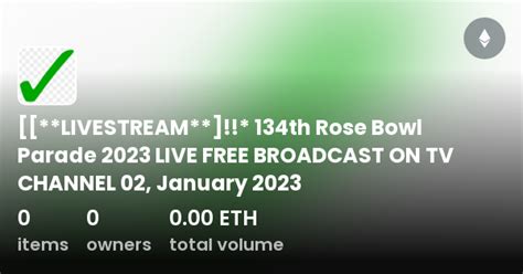 LIVESTREAM**]!!* 134th Rose Bowl Parade 2023 LIVE FREE BROADCAST ON TV ...