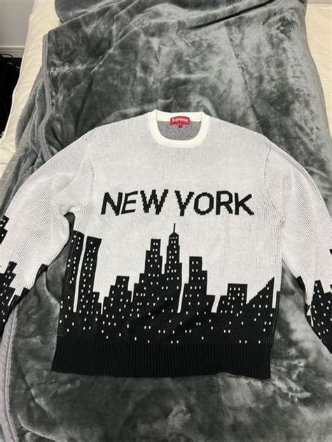 43割引ブラック系 M有名な高級ブランド supreme newyork sweater シュプリーム セーター ニット セーター トップス