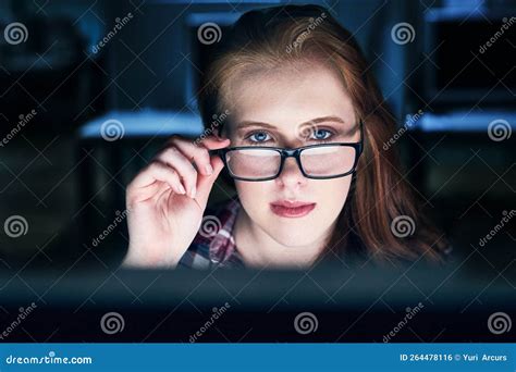 Shell Be Watching You Portrait Of A Focused Young Female Programmer