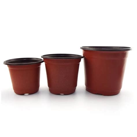 200Mm Terracotta Plastic Nursery Pots - Everydaygaga