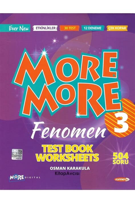 Kurmay More And More S N F English Fenomen Test Book Worksheets