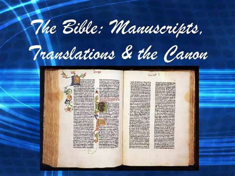 Bible Manuscripts and Translations | PPT