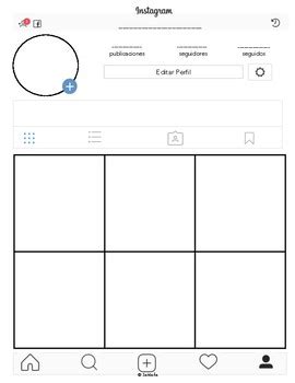 Blank Instagram Page Template