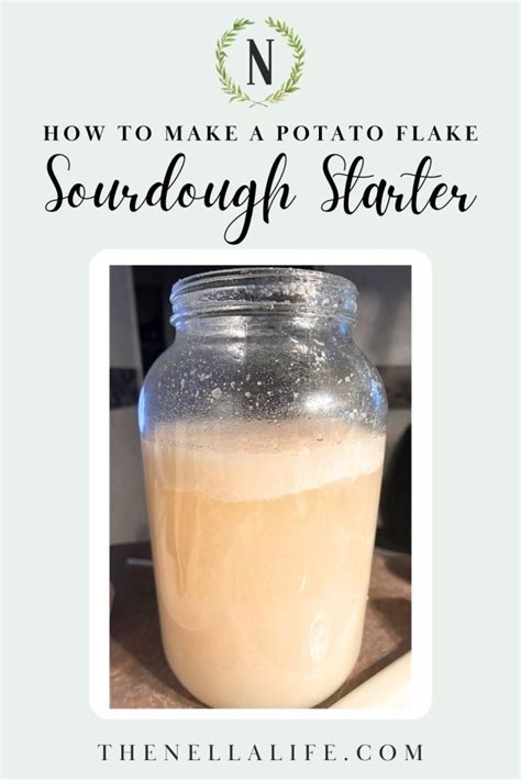 How To Make A Potato Flake Sourdough Starter The Nella Life