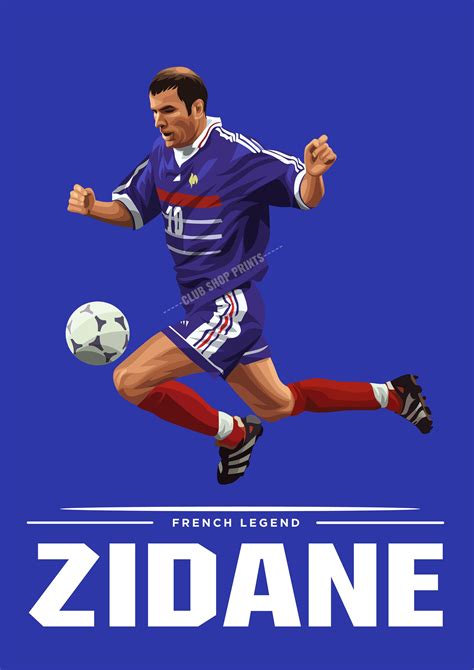 Zinedine Zidane France Art Print - Etsy