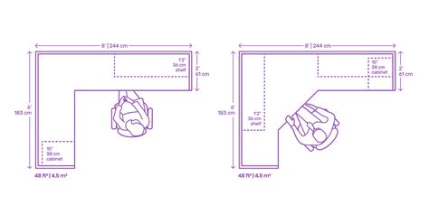 Administrative Workstation | Cubicle Dimensions & Drawings | Dimensions.com