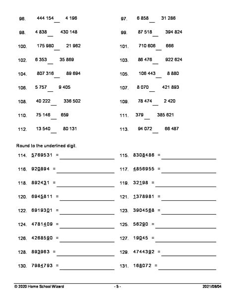 Grade Term Maths Revision Worksheets And Answer Sheets Teacha