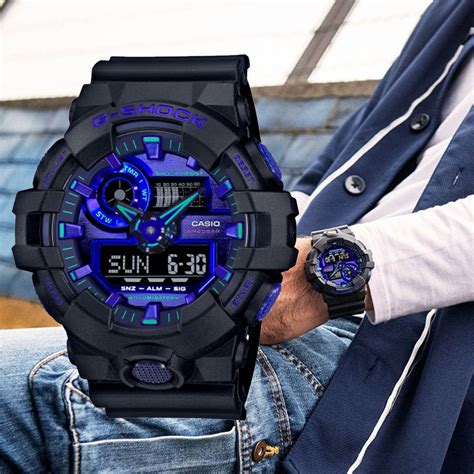 Casio 卡西歐 G Shock 虛擬動感雙顯腕錶 聖誕禮物 53 4mm Ga 700vb 1a G Shock Yahoo奇摩購物中心