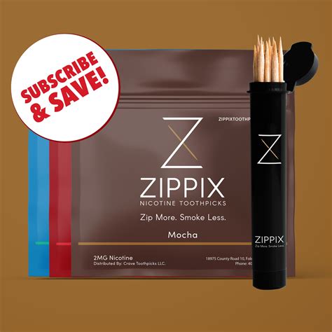 Zippix Monthly Subscription – Zippix Nicotine Toothpicks