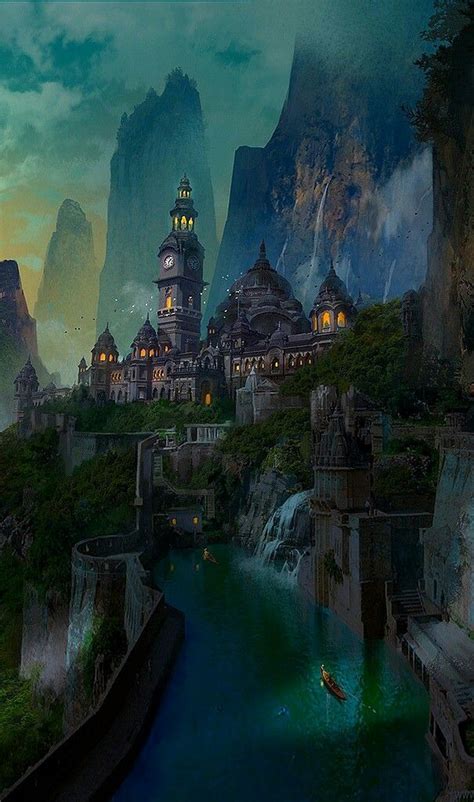 Pin By Hollyrosebriar On Paisajes Lll Fantasy Concept Art Fantasy