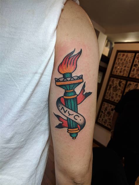 Nyc Torch By Eli Quinters At Smith Street Tattoo Parlour Brooklyn Ny