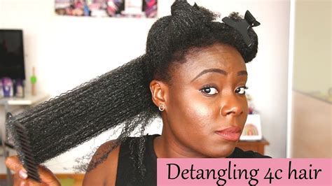 How To Detangle C Natural Hair Youtube